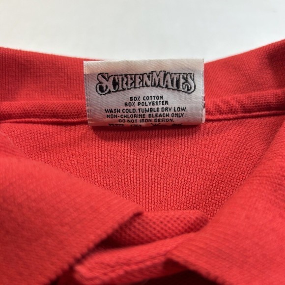 Great American Polo‎ Red Short Sleeve Size Large Made in USA - Picture 6 of 6